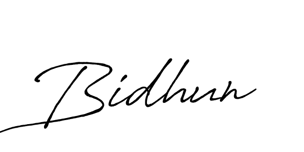 You should practise on your own different ways (Antro_Vectra_Bolder) to write your name (Bidhun) in signature. don't let someone else do it for you. Bidhun signature style 7 images and pictures png