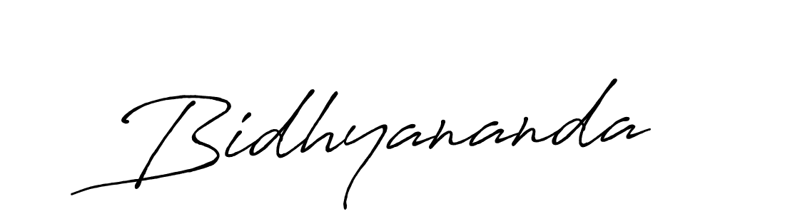 Create a beautiful signature design for name Bidhyananda. With this signature (Antro_Vectra_Bolder) fonts, you can make a handwritten signature for free. Bidhyananda signature style 7 images and pictures png