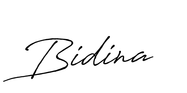 How to make Bidina name signature. Use Antro_Vectra_Bolder style for creating short signs online. This is the latest handwritten sign. Bidina signature style 7 images and pictures png