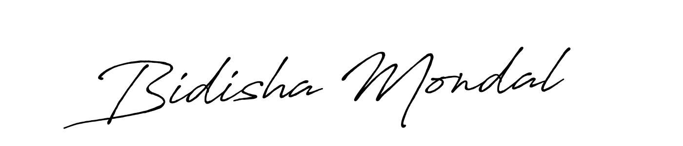 Create a beautiful signature design for name Bidisha Mondal. With this signature (Antro_Vectra_Bolder) fonts, you can make a handwritten signature for free. Bidisha Mondal signature style 7 images and pictures png