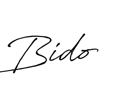 How to make Bido name signature. Use Antro_Vectra_Bolder style for creating short signs online. This is the latest handwritten sign. Bido signature style 7 images and pictures png