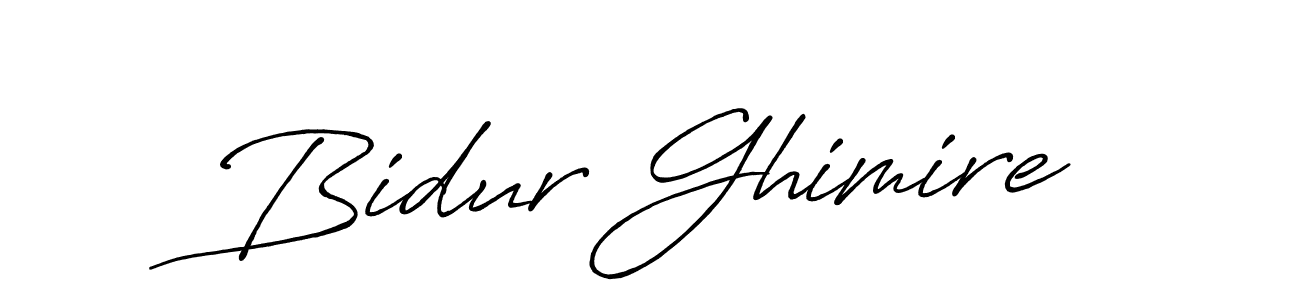 Similarly Antro_Vectra_Bolder is the best handwritten signature design. Signature creator online .You can use it as an online autograph creator for name Bidur Ghimire. Bidur Ghimire signature style 7 images and pictures png