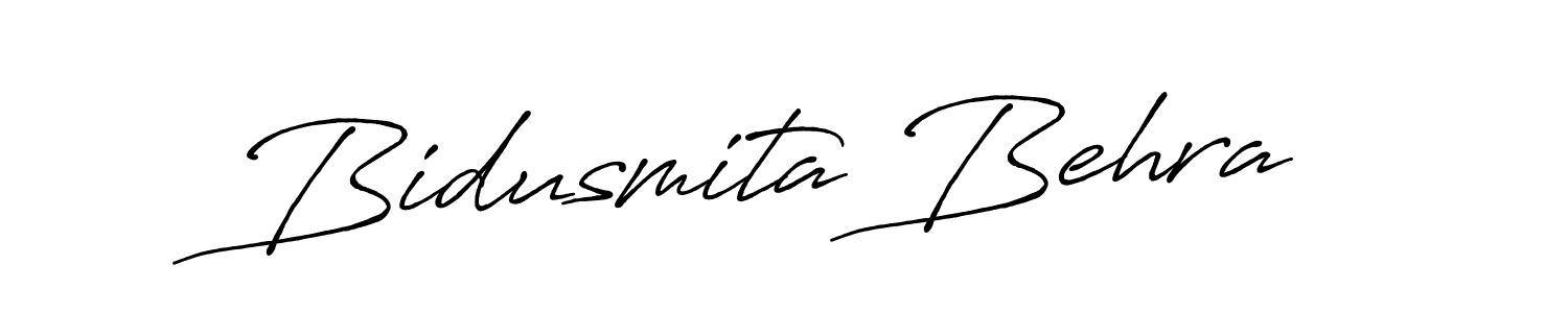 Bidusmita Behra stylish signature style. Best Handwritten Sign (Antro_Vectra_Bolder) for my name. Handwritten Signature Collection Ideas for my name Bidusmita Behra. Bidusmita Behra signature style 7 images and pictures png