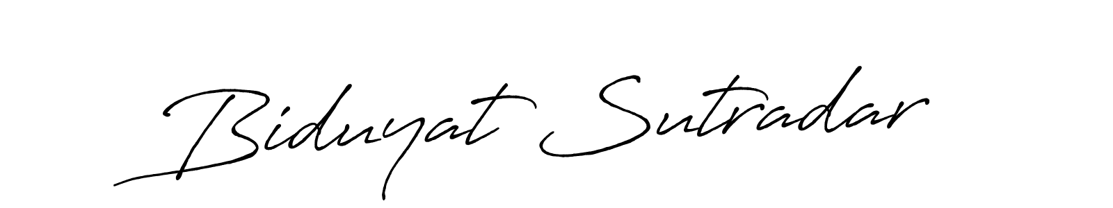 You should practise on your own different ways (Antro_Vectra_Bolder) to write your name (Biduyat Sutradar) in signature. don't let someone else do it for you. Biduyat Sutradar signature style 7 images and pictures png