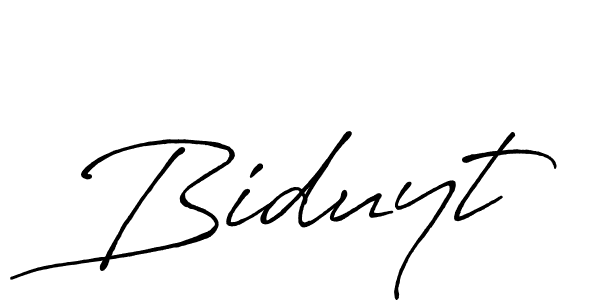 Make a beautiful signature design for name Biduyt. With this signature (Antro_Vectra_Bolder) style, you can create a handwritten signature for free. Biduyt signature style 7 images and pictures png