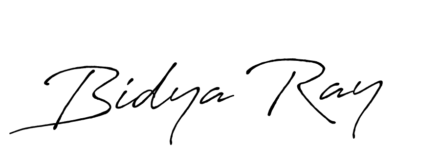 Bidya Ray stylish signature style. Best Handwritten Sign (Antro_Vectra_Bolder) for my name. Handwritten Signature Collection Ideas for my name Bidya Ray. Bidya Ray signature style 7 images and pictures png