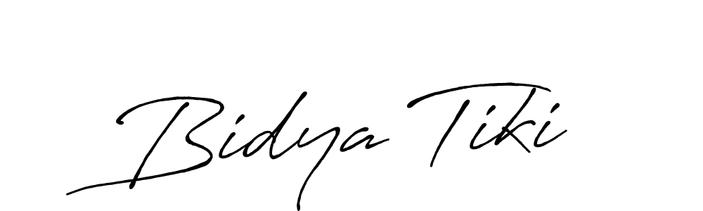 Create a beautiful signature design for name Bidya Tiki. With this signature (Antro_Vectra_Bolder) fonts, you can make a handwritten signature for free. Bidya Tiki signature style 7 images and pictures png