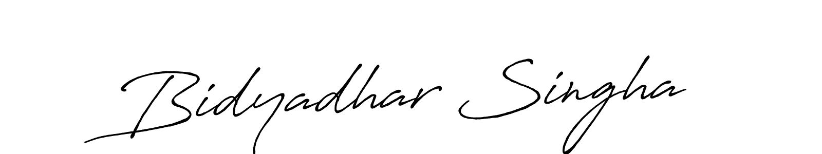 Antro_Vectra_Bolder is a professional signature style that is perfect for those who want to add a touch of class to their signature. It is also a great choice for those who want to make their signature more unique. Get Bidyadhar Singha name to fancy signature for free. Bidyadhar Singha signature style 7 images and pictures png