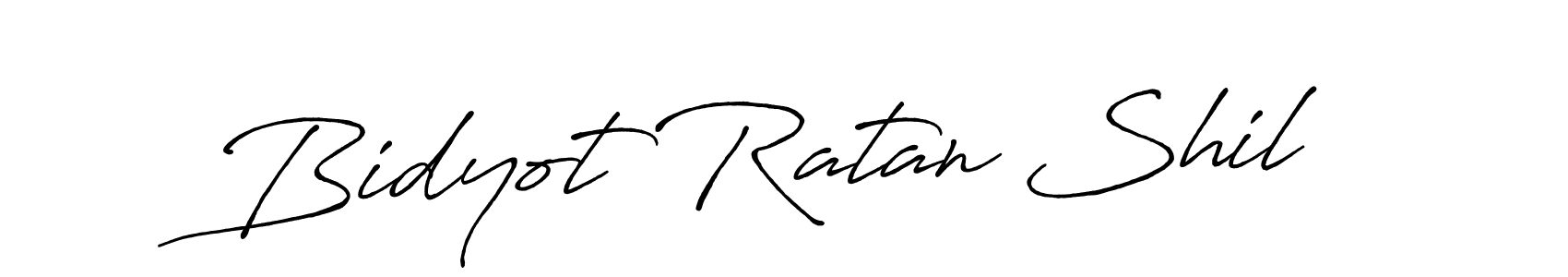 Make a beautiful signature design for name Bidyot Ratan Shil. With this signature (Antro_Vectra_Bolder) style, you can create a handwritten signature for free. Bidyot Ratan Shil signature style 7 images and pictures png