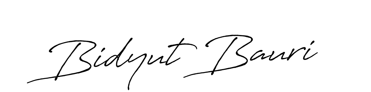 Make a beautiful signature design for name Bidyut Bauri. With this signature (Antro_Vectra_Bolder) style, you can create a handwritten signature for free. Bidyut Bauri signature style 7 images and pictures png