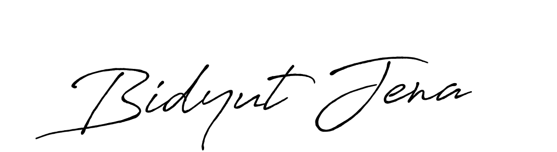 The best way (Antro_Vectra_Bolder) to make a short signature is to pick only two or three words in your name. The name Bidyut Jena include a total of six letters. For converting this name. Bidyut Jena signature style 7 images and pictures png