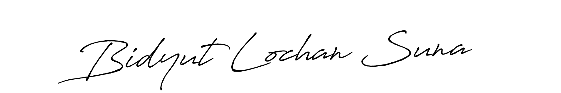 Use a signature maker to create a handwritten signature online. With this signature software, you can design (Antro_Vectra_Bolder) your own signature for name Bidyut Lochan Suna. Bidyut Lochan Suna signature style 7 images and pictures png