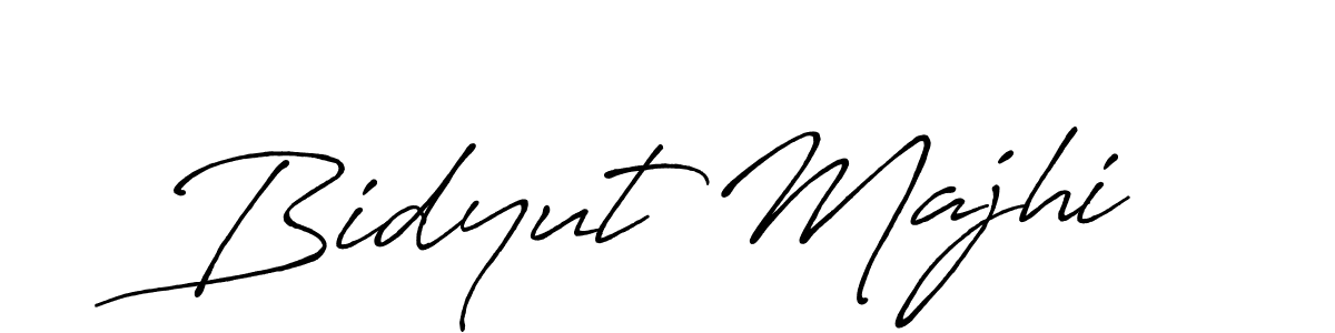 Use a signature maker to create a handwritten signature online. With this signature software, you can design (Antro_Vectra_Bolder) your own signature for name Bidyut Majhi. Bidyut Majhi signature style 7 images and pictures png