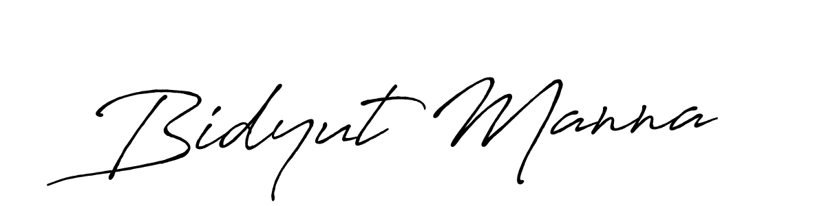 Use a signature maker to create a handwritten signature online. With this signature software, you can design (Antro_Vectra_Bolder) your own signature for name Bidyut Manna. Bidyut Manna signature style 7 images and pictures png