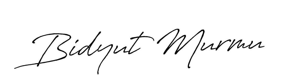 Antro_Vectra_Bolder is a professional signature style that is perfect for those who want to add a touch of class to their signature. It is also a great choice for those who want to make their signature more unique. Get Bidyut Murmu name to fancy signature for free. Bidyut Murmu signature style 7 images and pictures png