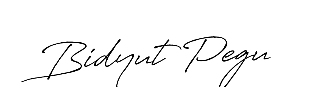 How to make Bidyut Pegu signature? Antro_Vectra_Bolder is a professional autograph style. Create handwritten signature for Bidyut Pegu name. Bidyut Pegu signature style 7 images and pictures png