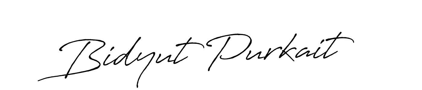 The best way (Antro_Vectra_Bolder) to make a short signature is to pick only two or three words in your name. The name Bidyut Purkait include a total of six letters. For converting this name. Bidyut Purkait signature style 7 images and pictures png