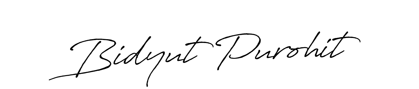 How to make Bidyut Purohit signature? Antro_Vectra_Bolder is a professional autograph style. Create handwritten signature for Bidyut Purohit name. Bidyut Purohit signature style 7 images and pictures png