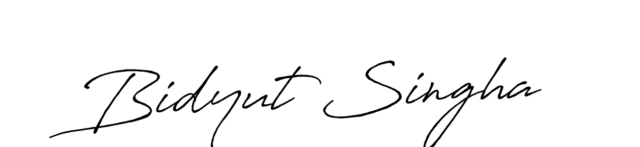 How to Draw Bidyut Singha signature style? Antro_Vectra_Bolder is a latest design signature styles for name Bidyut Singha. Bidyut Singha signature style 7 images and pictures png