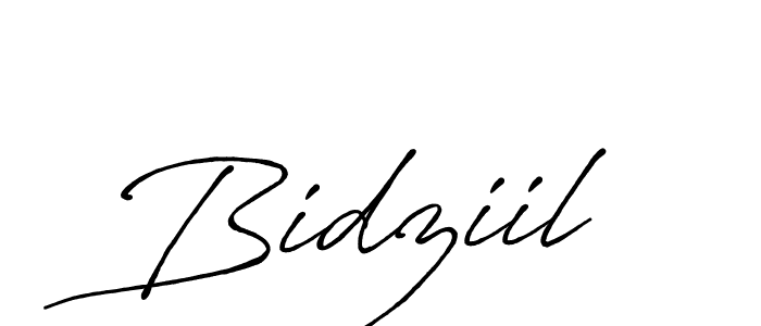 Bidziil stylish signature style. Best Handwritten Sign (Antro_Vectra_Bolder) for my name. Handwritten Signature Collection Ideas for my name Bidziil. Bidziil signature style 7 images and pictures png