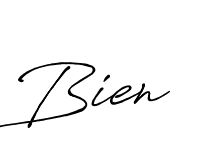 Make a beautiful signature design for name Bien. With this signature (Antro_Vectra_Bolder) style, you can create a handwritten signature for free. Bien signature style 7 images and pictures png