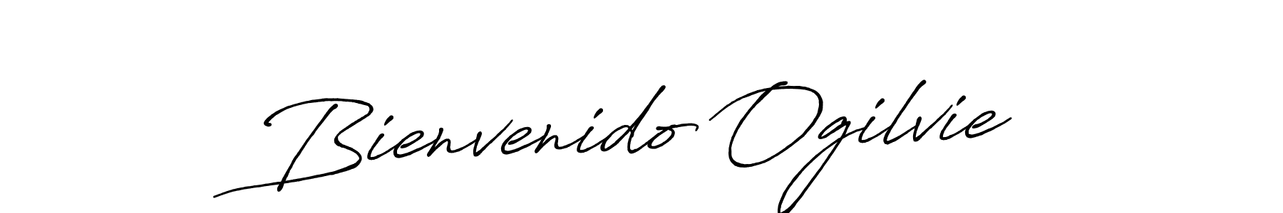 You can use this online signature creator to create a handwritten signature for the name Bienvenido Ogilvie. This is the best online autograph maker. Bienvenido Ogilvie signature style 7 images and pictures png