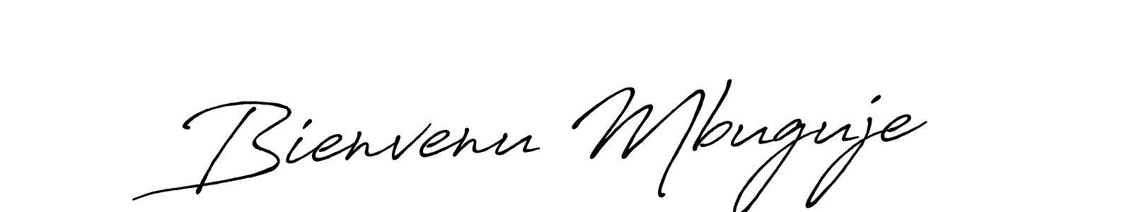 Antro_Vectra_Bolder is a professional signature style that is perfect for those who want to add a touch of class to their signature. It is also a great choice for those who want to make their signature more unique. Get Bienvenu Mbuguje name to fancy signature for free. Bienvenu Mbuguje signature style 7 images and pictures png
