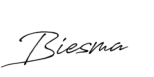 Use a signature maker to create a handwritten signature online. With this signature software, you can design (Antro_Vectra_Bolder) your own signature for name Biesma. Biesma signature style 7 images and pictures png