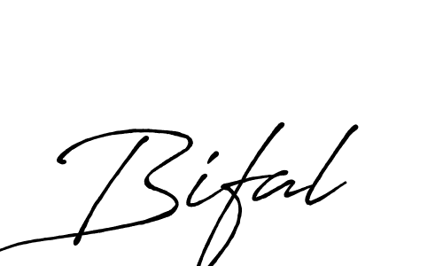 Use a signature maker to create a handwritten signature online. With this signature software, you can design (Antro_Vectra_Bolder) your own signature for name Bifal. Bifal signature style 7 images and pictures png