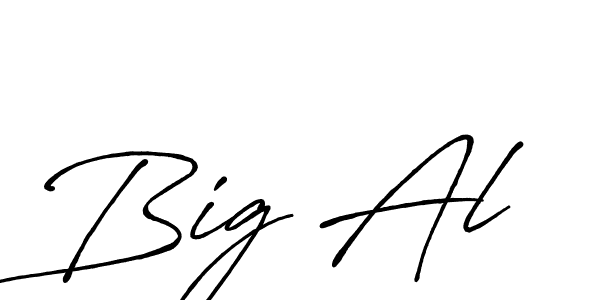 How to make Big Al name signature. Use Antro_Vectra_Bolder style for creating short signs online. This is the latest handwritten sign. Big Al signature style 7 images and pictures png