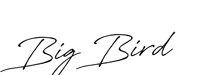 The best way (Antro_Vectra_Bolder) to make a short signature is to pick only two or three words in your name. The name Big Bird include a total of six letters. For converting this name. Big Bird signature style 7 images and pictures png