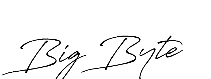 The best way (Antro_Vectra_Bolder) to make a short signature is to pick only two or three words in your name. The name Big Byte include a total of six letters. For converting this name. Big Byte signature style 7 images and pictures png