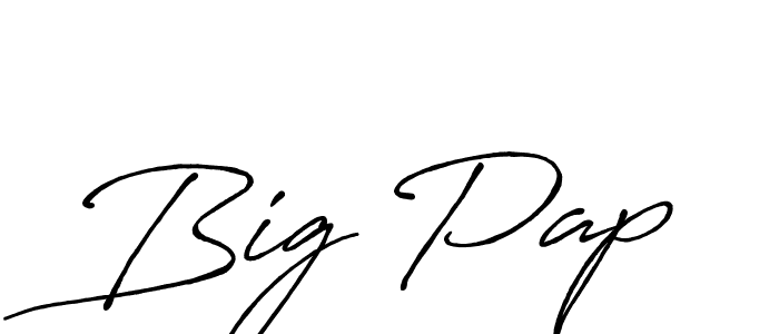 Design your own signature with our free online signature maker. With this signature software, you can create a handwritten (Antro_Vectra_Bolder) signature for name Big Pap. Big Pap signature style 7 images and pictures png
