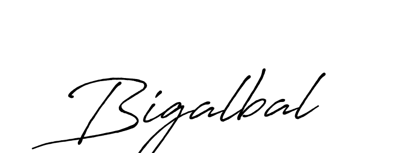 Make a beautiful signature design for name Bigalbal. With this signature (Antro_Vectra_Bolder) style, you can create a handwritten signature for free. Bigalbal signature style 7 images and pictures png