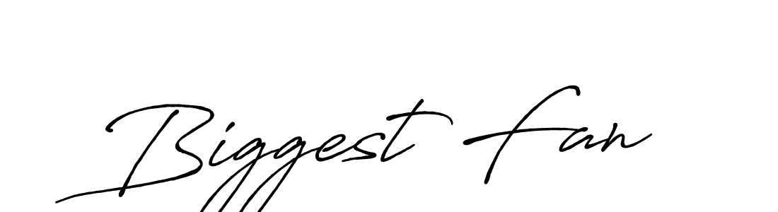 Create a beautiful signature design for name Biggest Fan. With this signature (Antro_Vectra_Bolder) fonts, you can make a handwritten signature for free. Biggest Fan signature style 7 images and pictures png