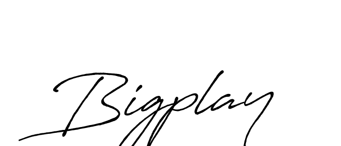 How to Draw Bigplay signature style? Antro_Vectra_Bolder is a latest design signature styles for name Bigplay. Bigplay signature style 7 images and pictures png