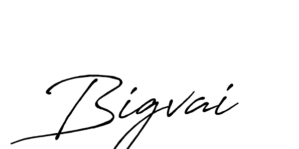 How to make Bigvai name signature. Use Antro_Vectra_Bolder style for creating short signs online. This is the latest handwritten sign. Bigvai signature style 7 images and pictures png