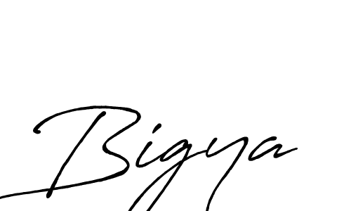 How to make Bigya name signature. Use Antro_Vectra_Bolder style for creating short signs online. This is the latest handwritten sign. Bigya signature style 7 images and pictures png