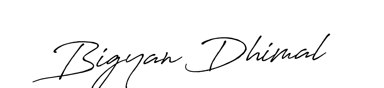 You should practise on your own different ways (Antro_Vectra_Bolder) to write your name (Bigyan Dhimal) in signature. don't let someone else do it for you. Bigyan Dhimal signature style 7 images and pictures png