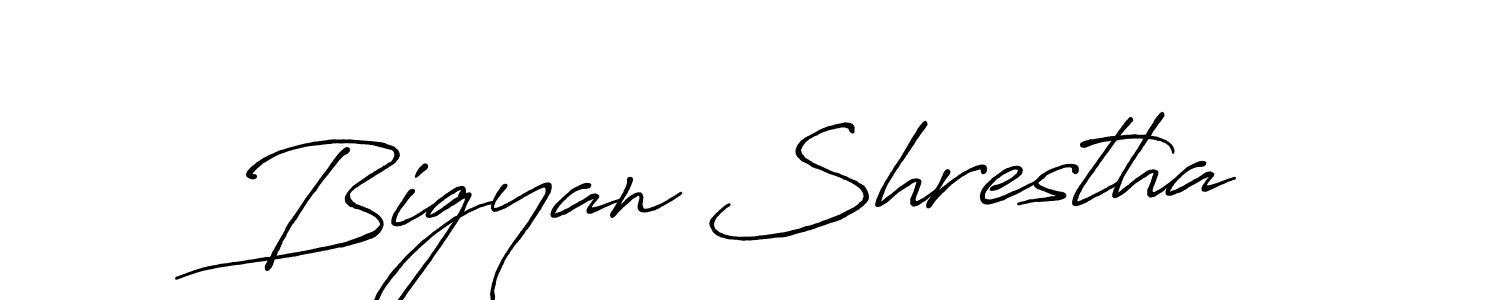 Similarly Antro_Vectra_Bolder is the best handwritten signature design. Signature creator online .You can use it as an online autograph creator for name Bigyan Shrestha. Bigyan Shrestha signature style 7 images and pictures png