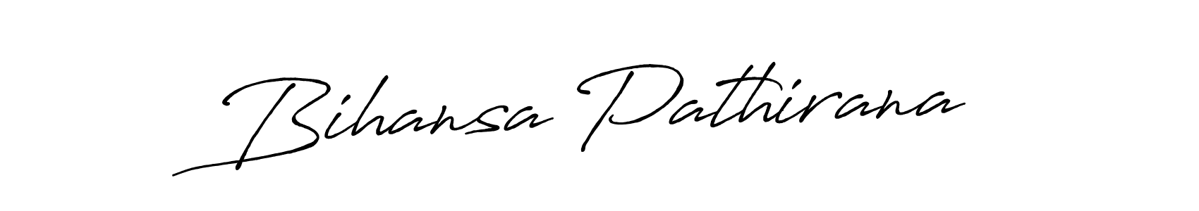 Also we have Bihansa Pathirana name is the best signature style. Create professional handwritten signature collection using Antro_Vectra_Bolder autograph style. Bihansa Pathirana signature style 7 images and pictures png
