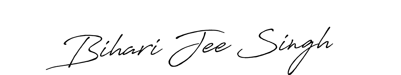 Use a signature maker to create a handwritten signature online. With this signature software, you can design (Antro_Vectra_Bolder) your own signature for name Bihari Jee Singh. Bihari Jee Singh signature style 7 images and pictures png