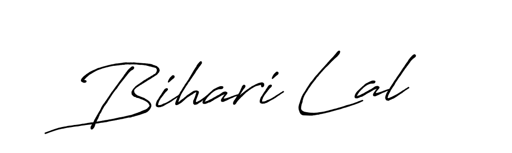 Make a beautiful signature design for name Bihari Lal. With this signature (Antro_Vectra_Bolder) style, you can create a handwritten signature for free. Bihari Lal signature style 7 images and pictures png