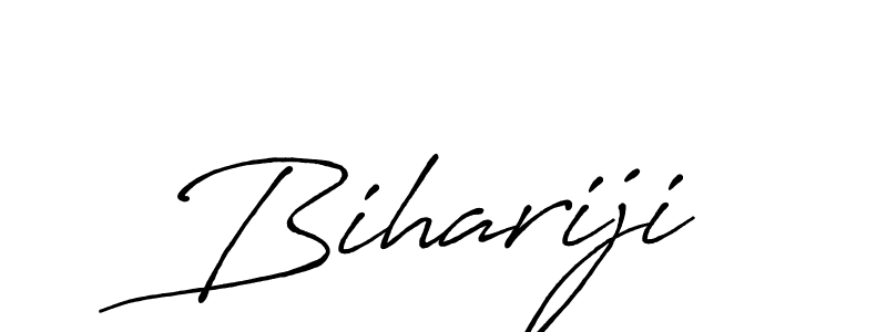 Design your own signature with our free online signature maker. With this signature software, you can create a handwritten (Antro_Vectra_Bolder) signature for name Bihariji. Bihariji signature style 7 images and pictures png