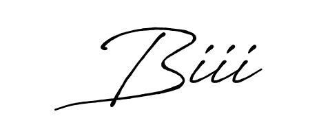 You should practise on your own different ways (Antro_Vectra_Bolder) to write your name (Biii) in signature. Don't let someone else do it for you. Biii signature style 7 images and pictures png