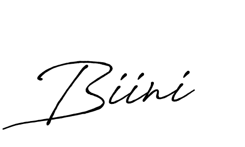 Biini stylish signature style. Best Handwritten Sign (Antro_Vectra_Bolder) for my name. Handwritten Signature Collection Ideas for my name Biini. Biini signature style 7 images and pictures png