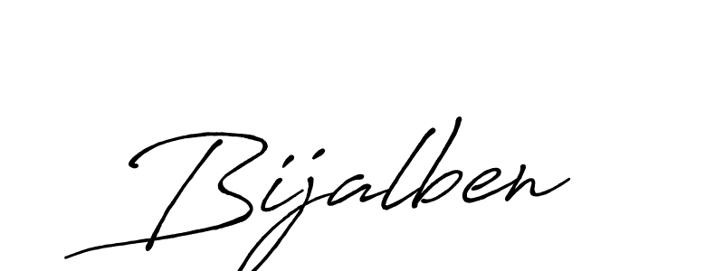 Design your own signature with our free online signature maker. With this signature software, you can create a handwritten (Antro_Vectra_Bolder) signature for name Bijalben. Bijalben signature style 7 images and pictures png