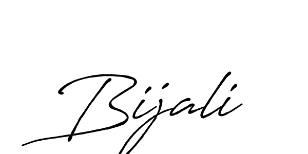Make a beautiful signature design for name Bijali. With this signature (Antro_Vectra_Bolder) style, you can create a handwritten signature for free. Bijali signature style 7 images and pictures png