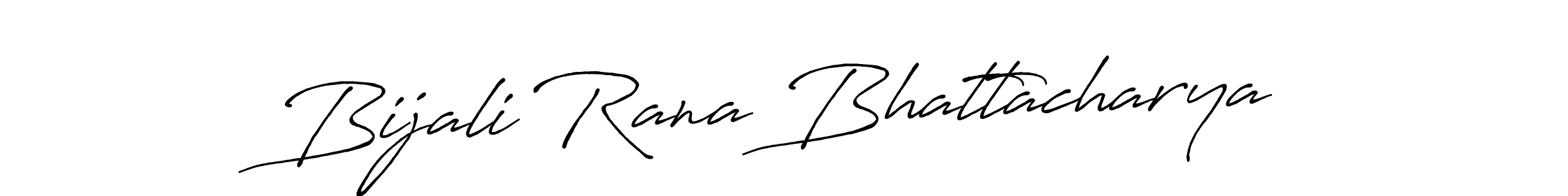 Create a beautiful signature design for name Bijali Rana Bhattacharya. With this signature (Antro_Vectra_Bolder) fonts, you can make a handwritten signature for free. Bijali Rana Bhattacharya signature style 7 images and pictures png