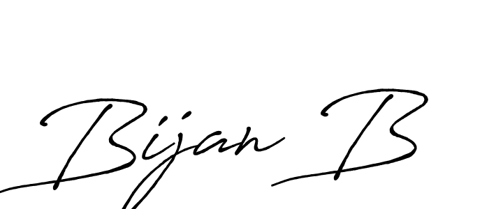 Also we have Bijan B name is the best signature style. Create professional handwritten signature collection using Antro_Vectra_Bolder autograph style. Bijan B signature style 7 images and pictures png